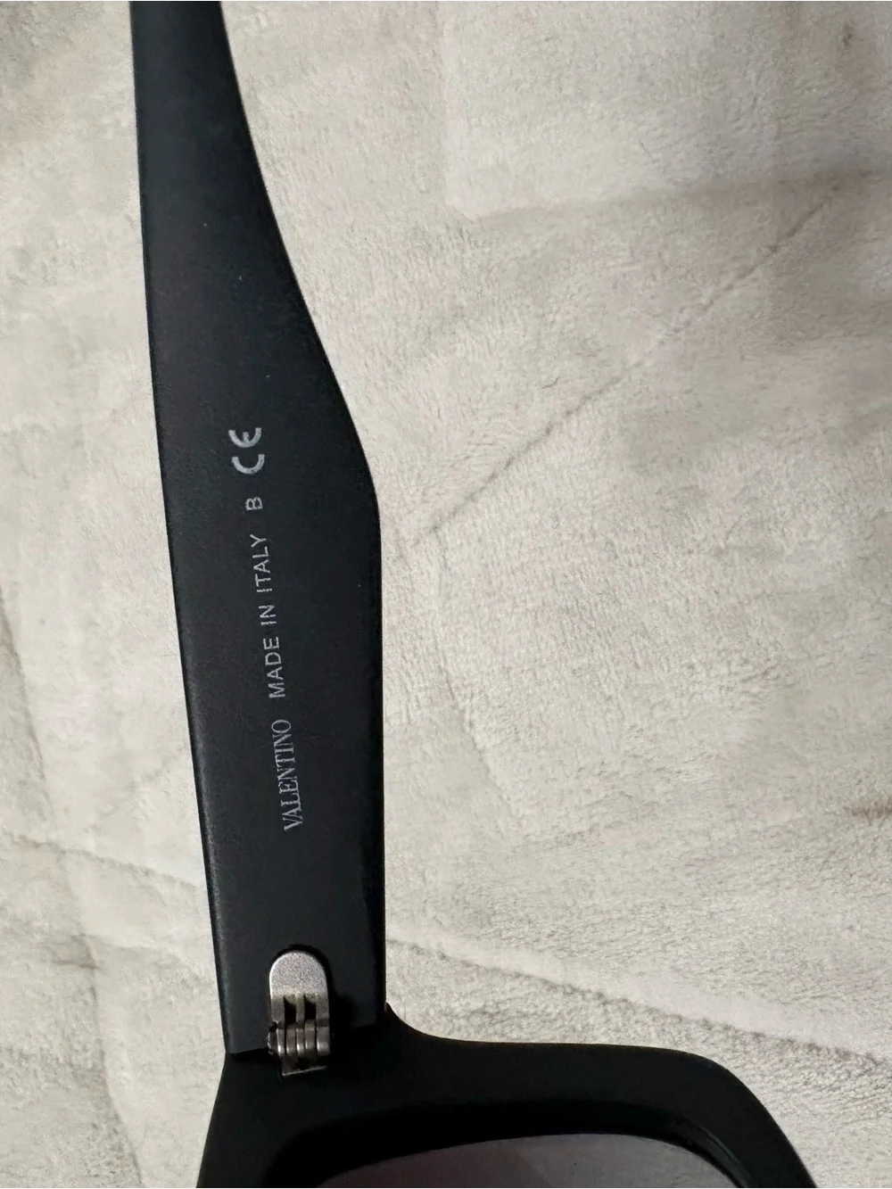 Valentino Black Sunglasses with Gradient Smoke Lenses